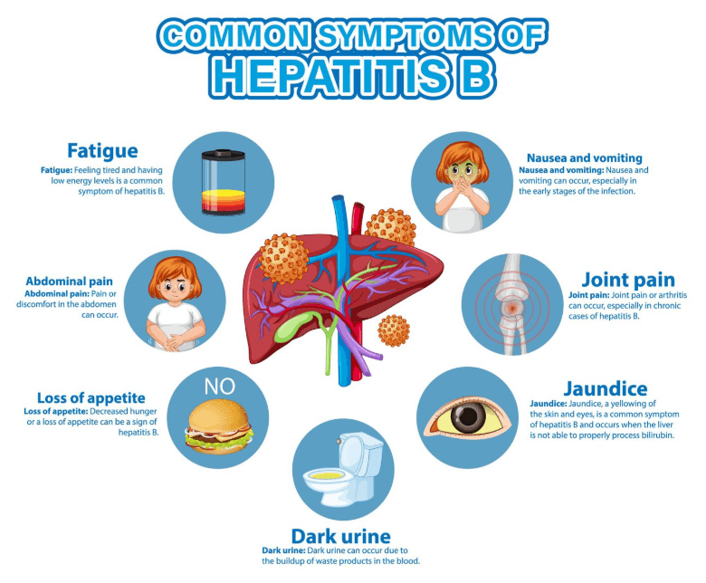 Hepatitis B symptoms cover